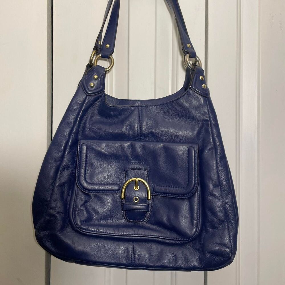Coach Women's Blue and Navy Bag